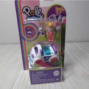 COPY - Polly pocket mini panda car set girl doll